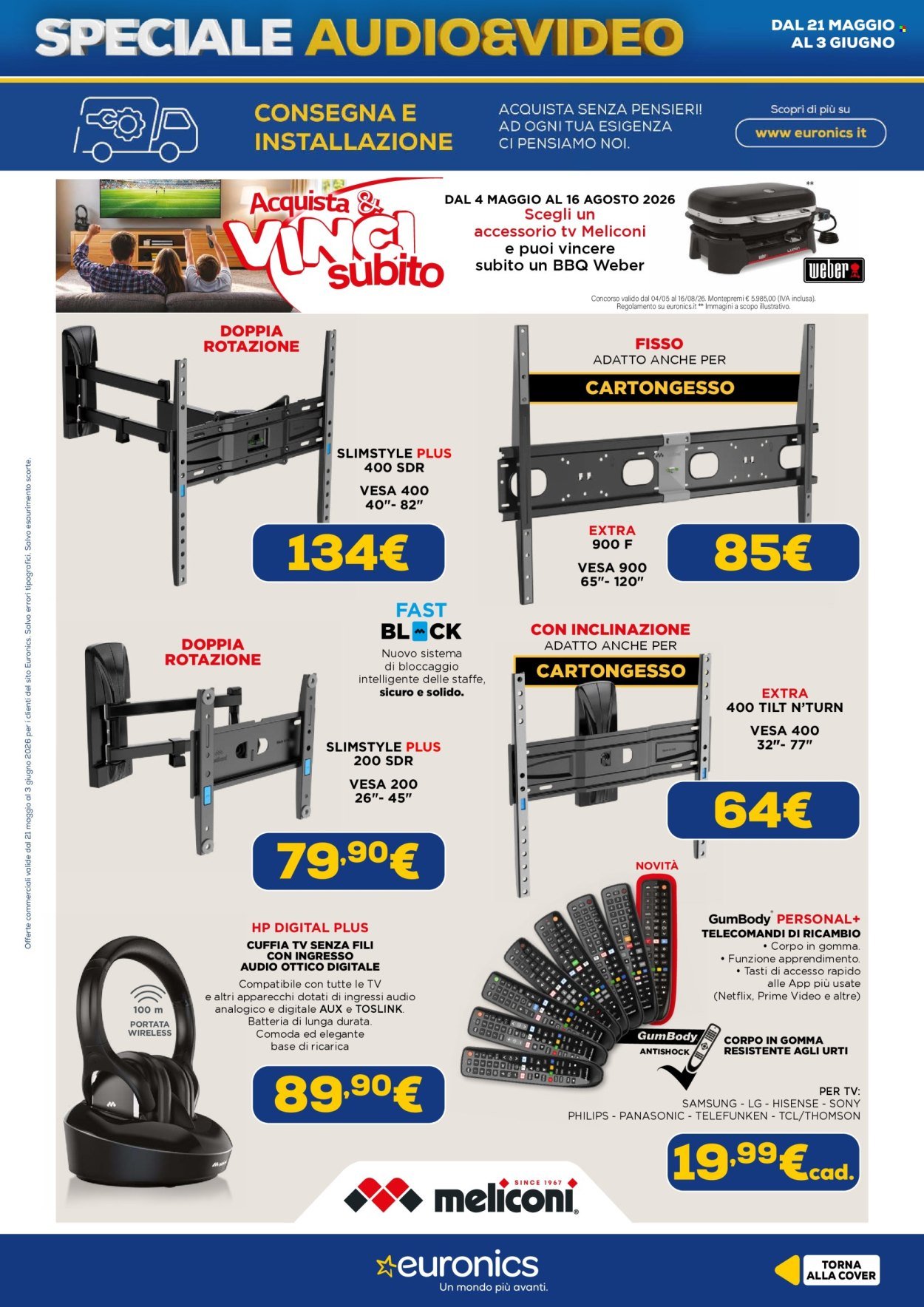Volantino EURONICS - Speciale Audio Video (2026-05-21 - 2026-06-03)