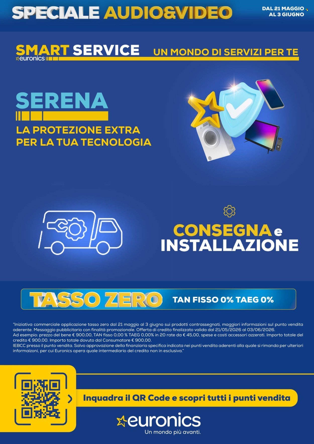 Volantino EURONICS - Speciale Audio Video (2026-05-21 - 2026-06-03)
