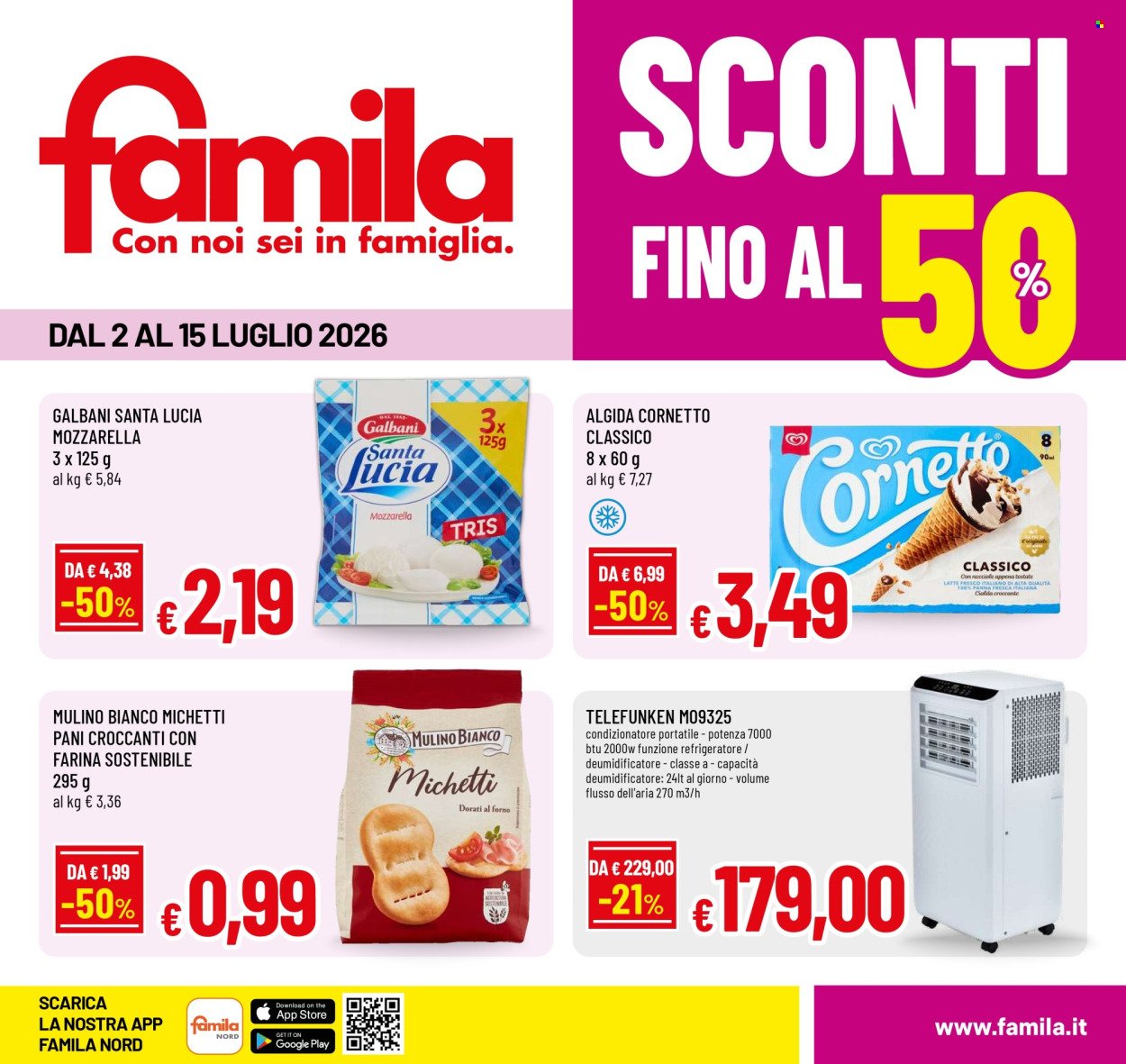 Volantino FAMILA - SCONTI FINO AL 50%