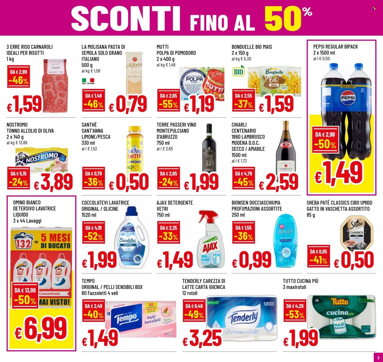 Volantino FAMILA - SCONTI FINO AL 50%