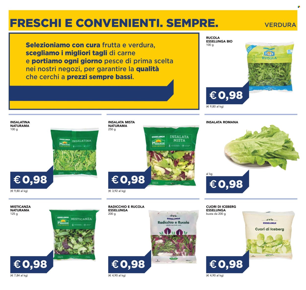 Volantino ESSELUNGA - Freschi e Convenienti. Sempre