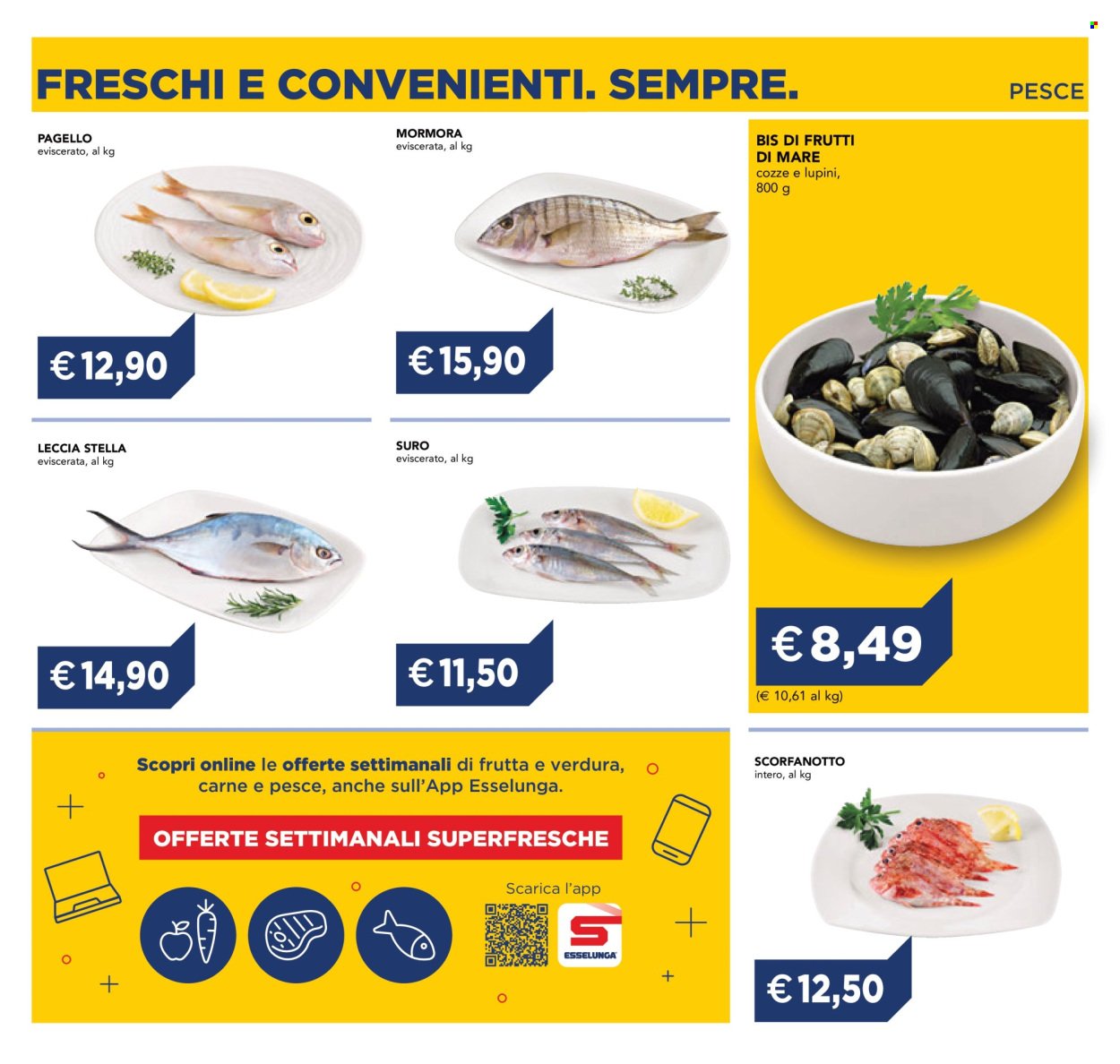 Volantino ESSELUNGA - Freschi e Convenienti. Sempre