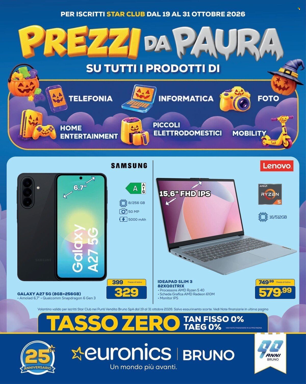 Volantino EURONICS - FACCIAMO A META' DA PAURA