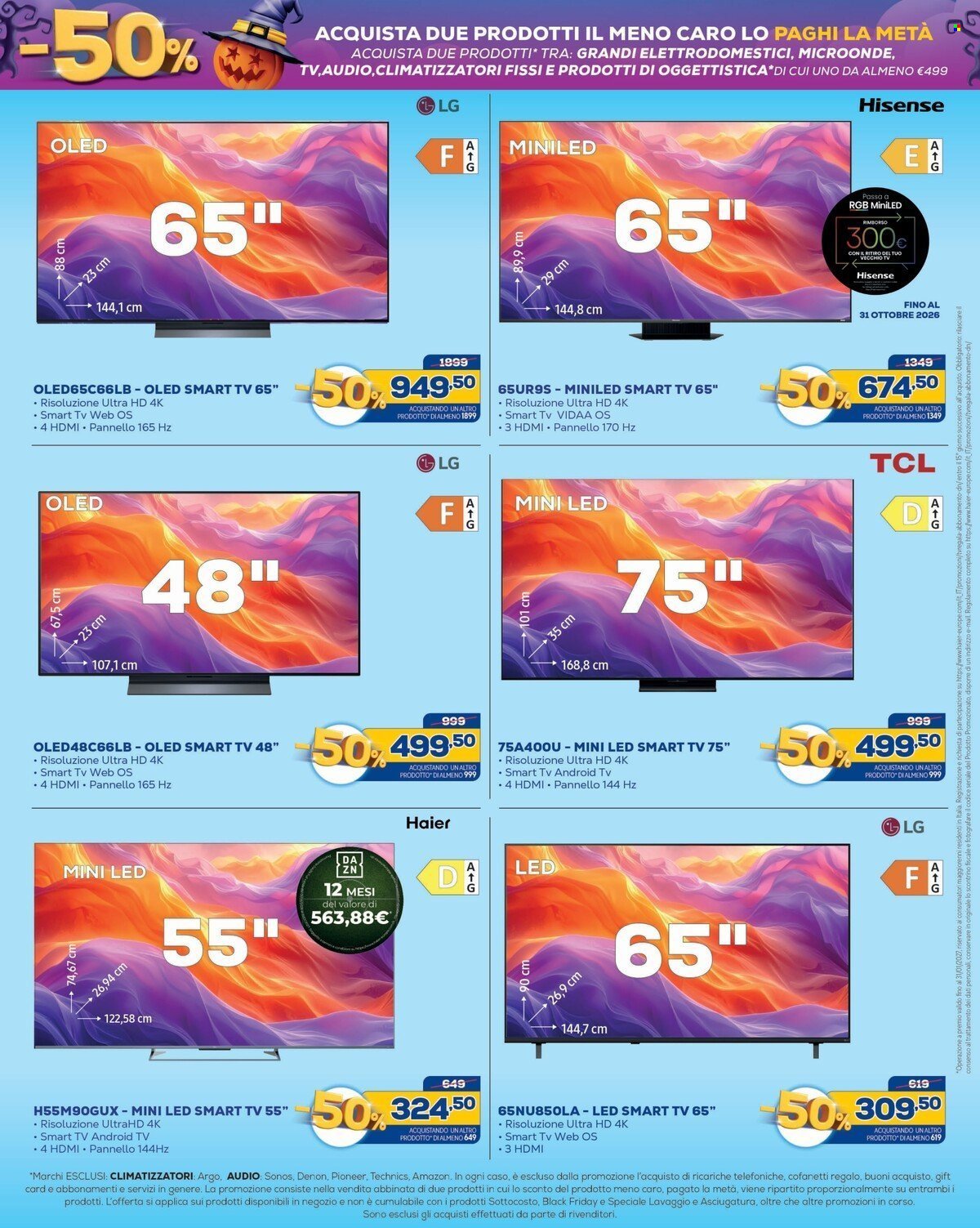 Volantino EURONICS - FACCIAMO A META' DA PAURA
