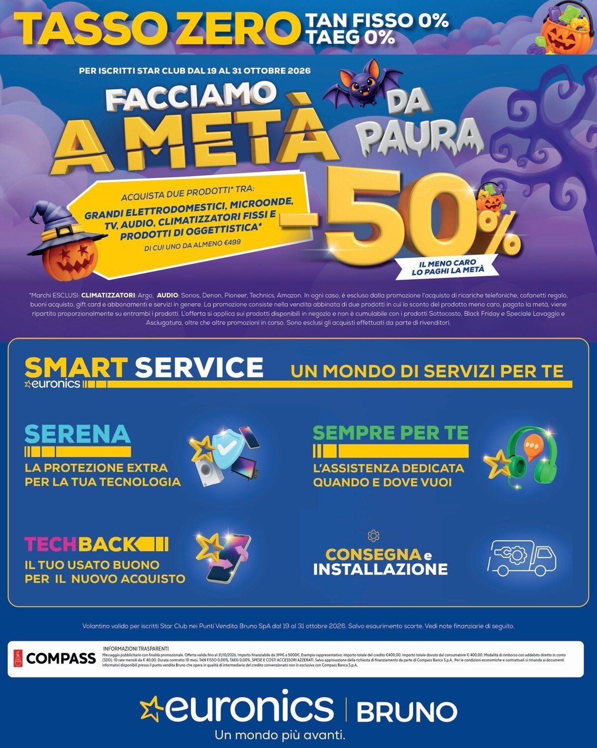 Volantino EURONICS - FACCIAMO A META' DA PAURA