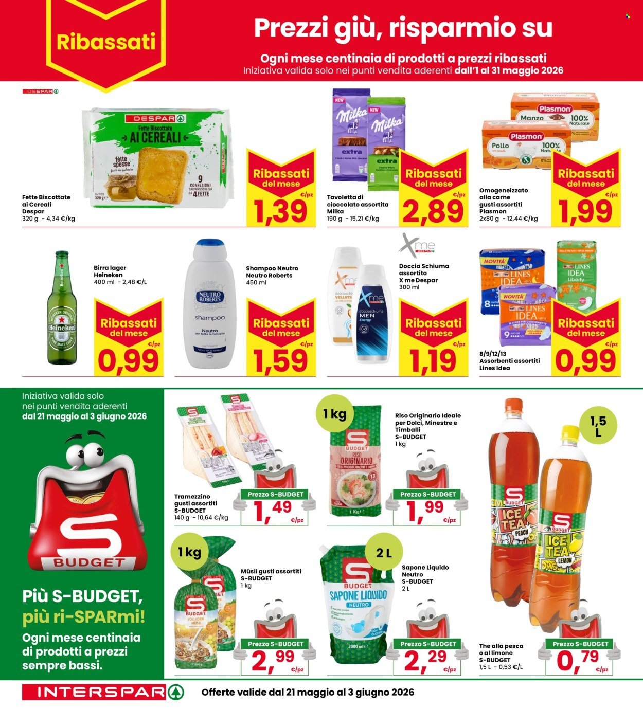 Volantino INTERSPAR - Sconti fino al 50% (2026-05-21 - 2026-06-03)