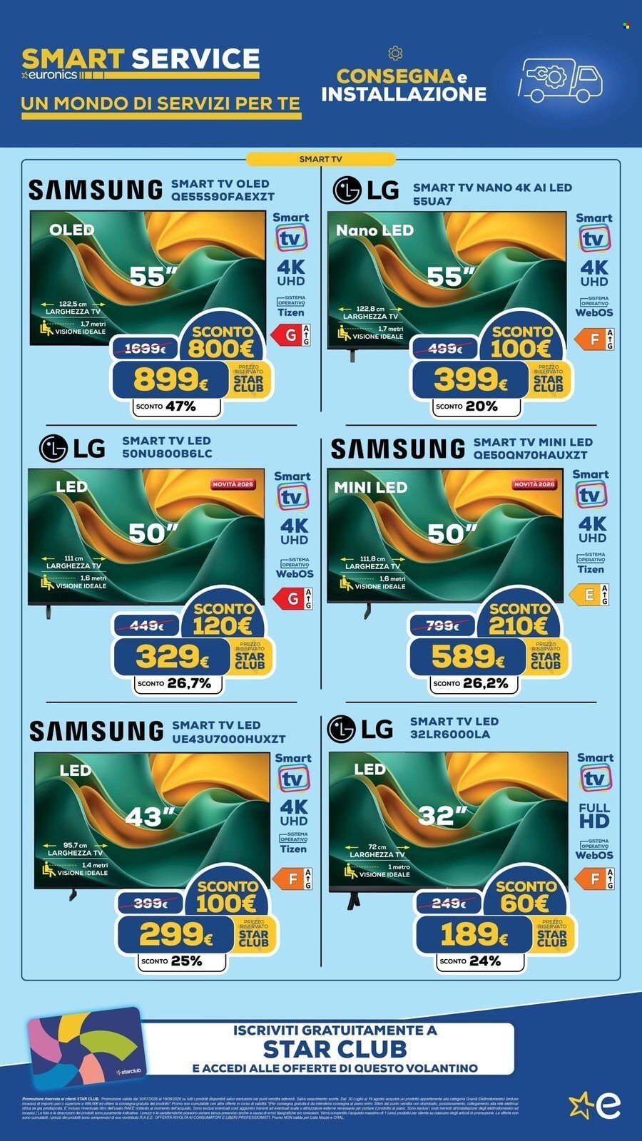 Volantino EURONICS - FINO A MENO 300 E CONSEGNA GRATUITA GRANDI ELETTRODOMESTICI