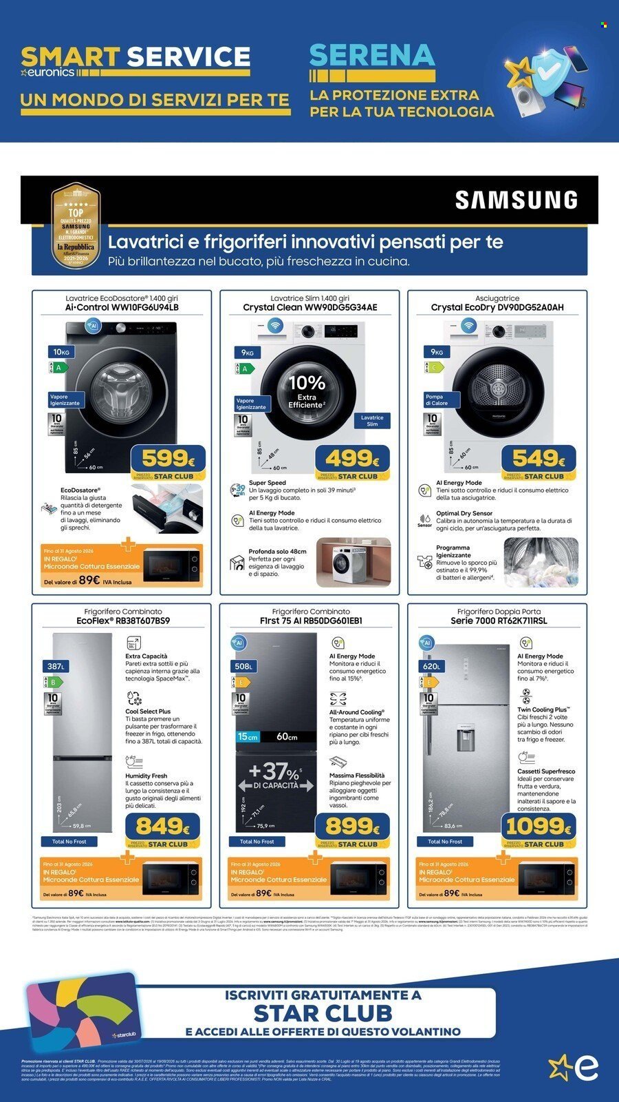 Volantino EURONICS - FINO A MENO 300 E CONSEGNA GRATUITA GRANDI ELETTRODOMESTICI