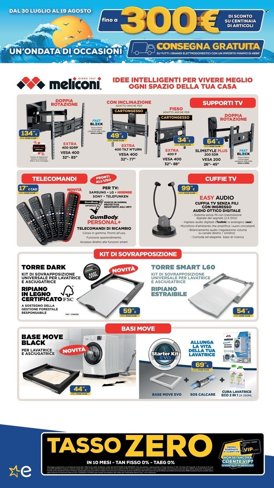 Volantino EURONICS - FINO A MENO 300 E CONSEGNA GRATUITA GRANDI ELETTRODOMESTICI