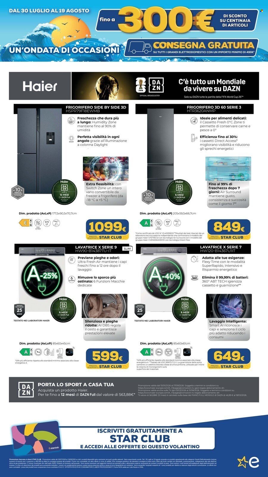 Volantino EURONICS - FINO A MENO 300 E CONSEGNA GRATUITA GRANDI ELETTRODOMESTICI
