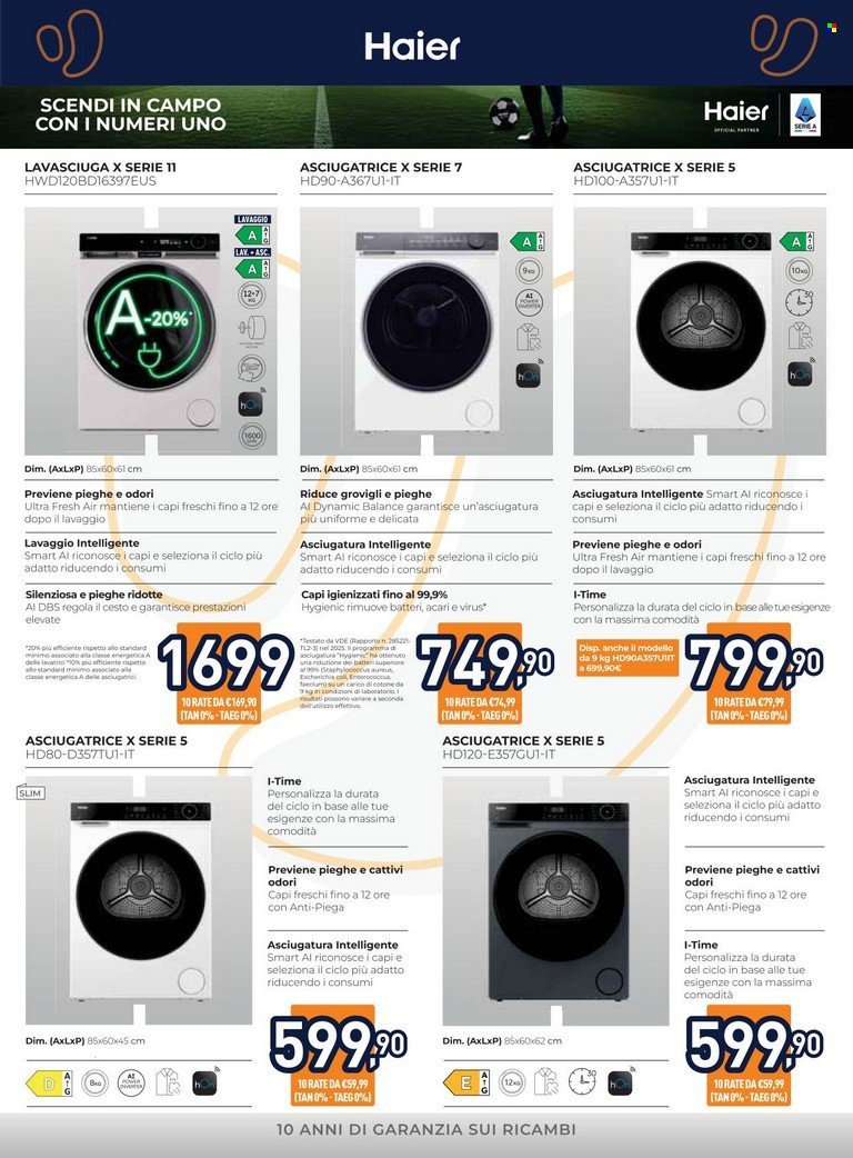 Volantino UNIEURO - Speciale Asciugatura