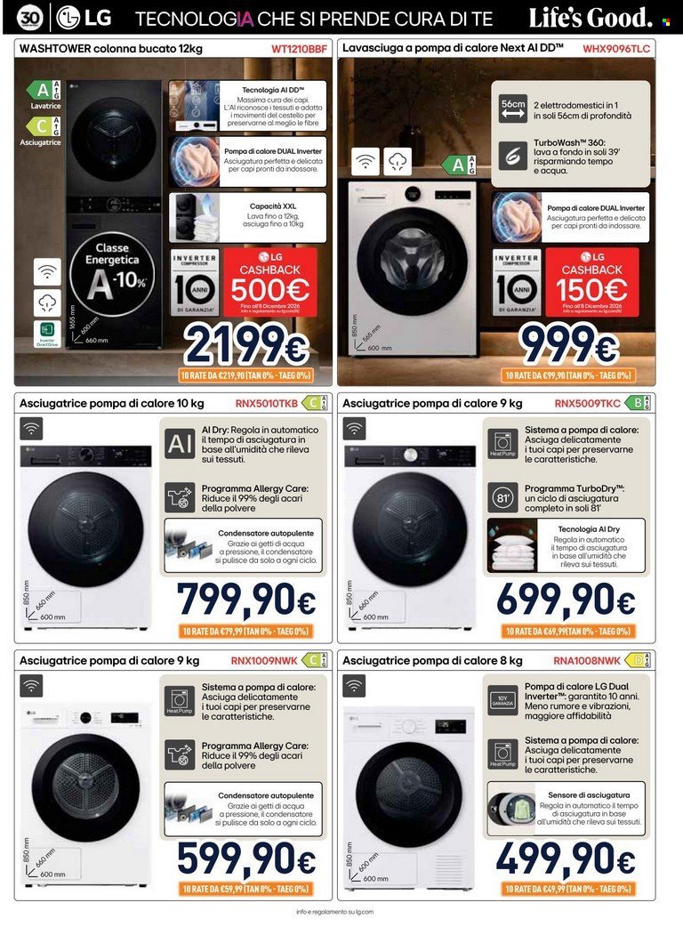 Volantino UNIEURO - Speciale Asciugatura
