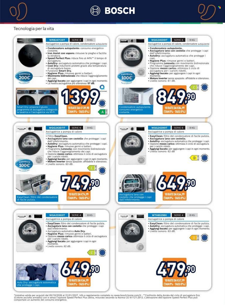 Volantino UNIEURO - Speciale Asciugatura