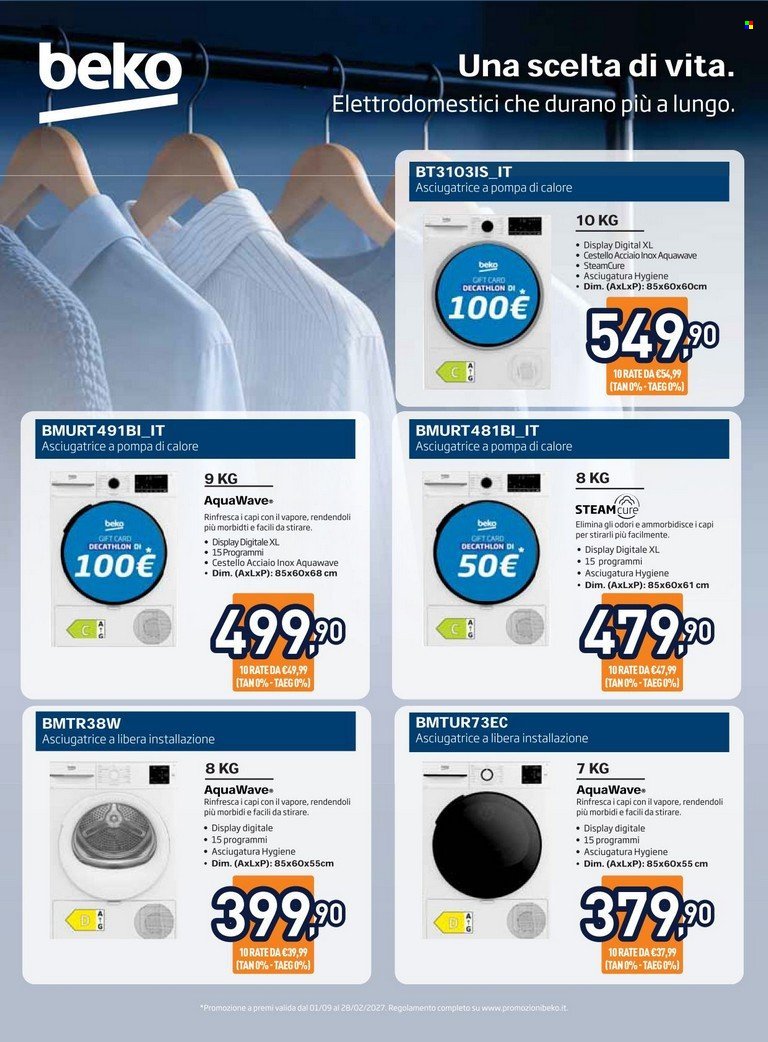 Volantino UNIEURO - Speciale Asciugatura