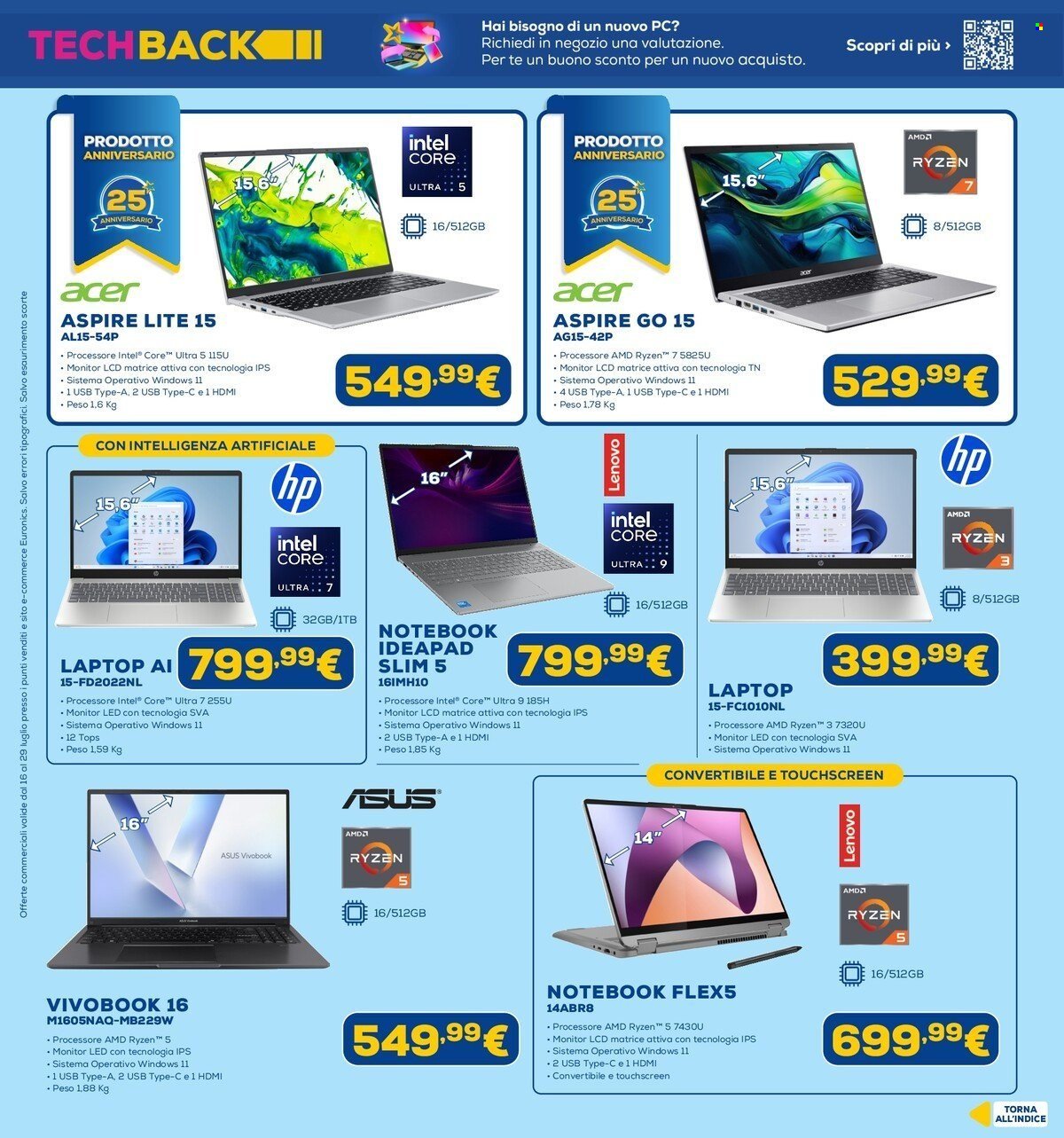 Volantino EURONICS - Da giovedì 16 2026
