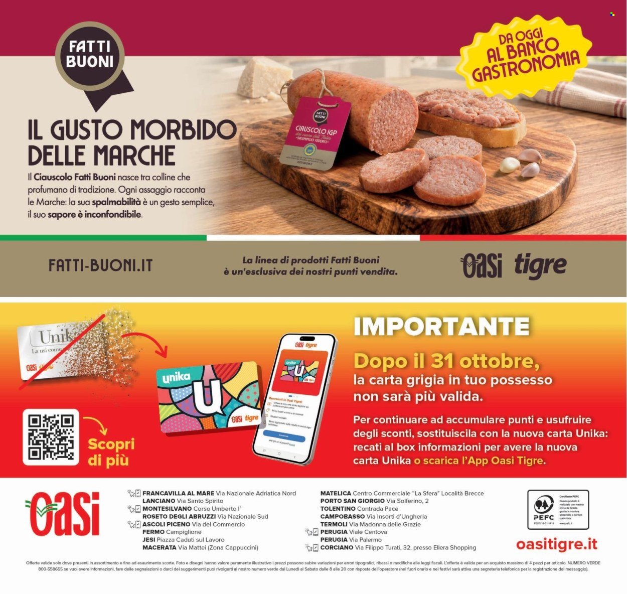 Volantino OASI - Da giovedì 22 ottobre 2026