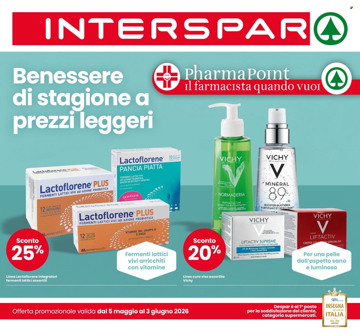 Volantino INTERSPAR - Benessere di stagione a prezzi leggeri (2026-05-05 - 2026-06-03)