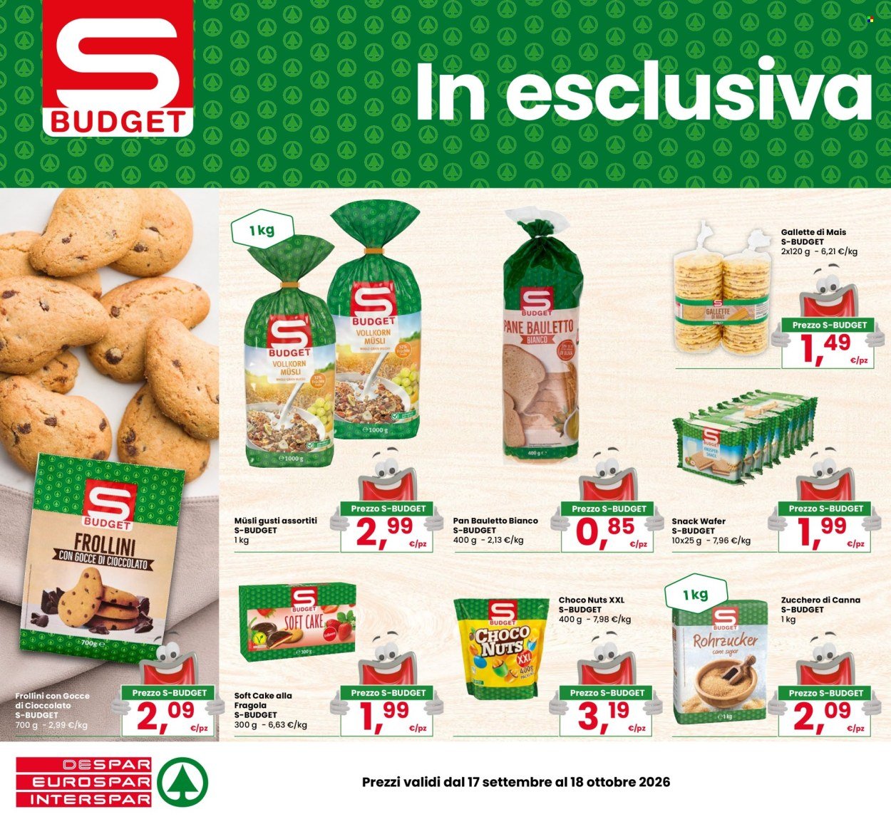 Volantino INTERSPAR - S-Budget