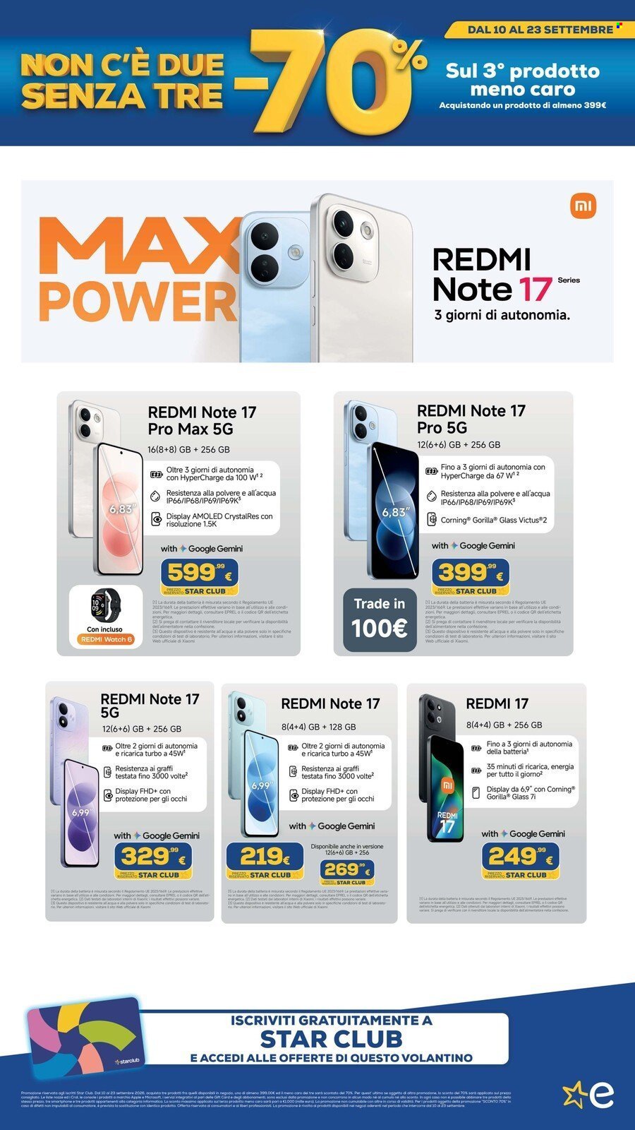 Volantino EURONICS - MENO 70 SUL TERZO PRODOTTO MENO CARO