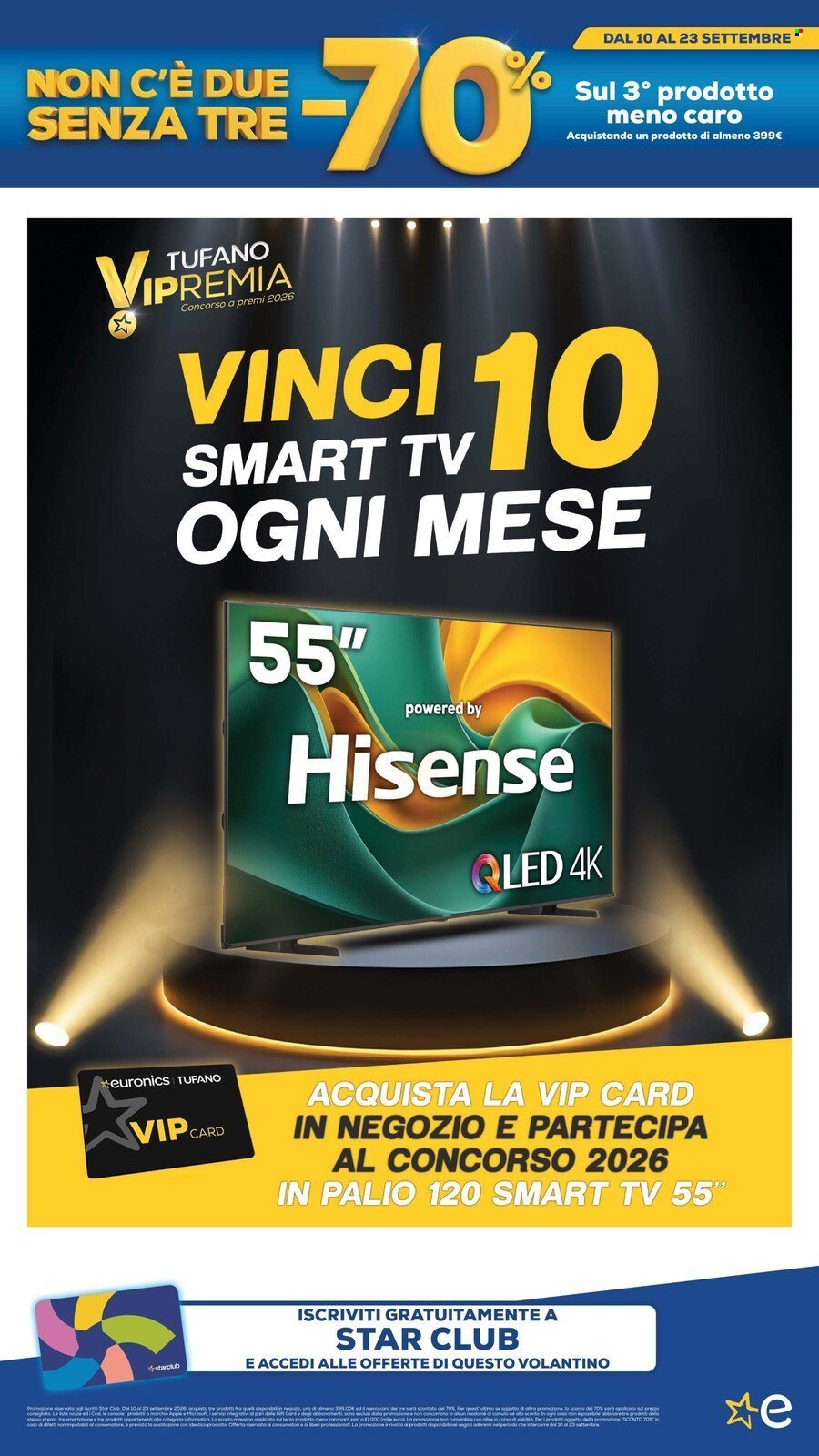 Volantino EURONICS - MENO 70 SUL TERZO PRODOTTO MENO CARO