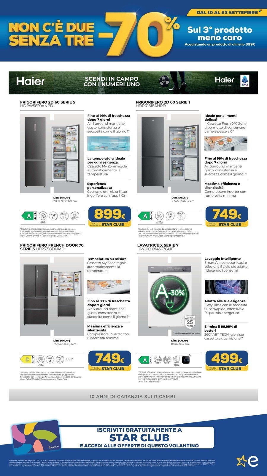 Volantino EURONICS - MENO 70 SUL TERZO PRODOTTO MENO CARO