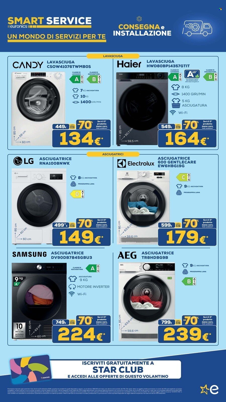 Volantino EURONICS - MENO 70 SUL TERZO PRODOTTO MENO CARO