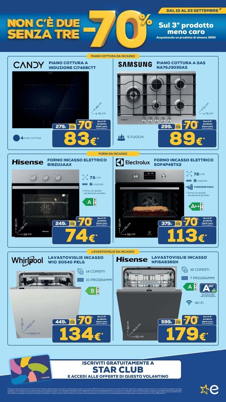 Volantino EURONICS - MENO 70 SUL TERZO PRODOTTO MENO CARO