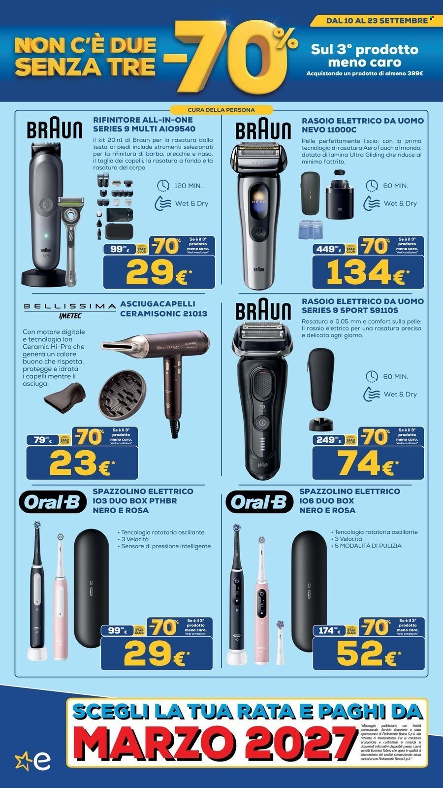 Volantino EURONICS - MENO 70 SUL TERZO PRODOTTO MENO CARO