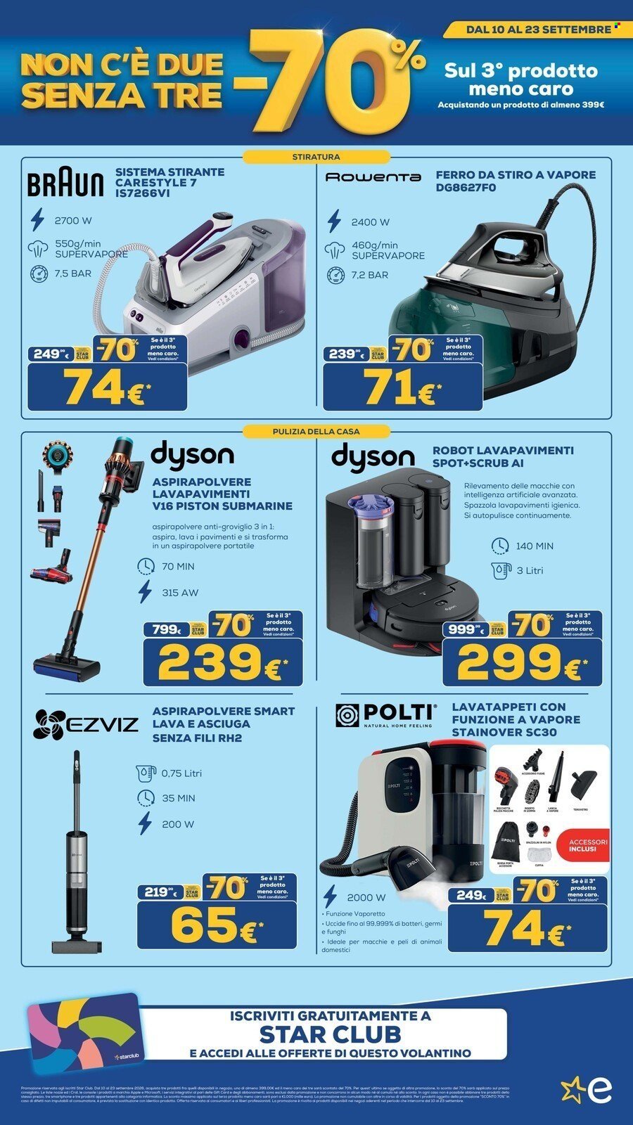 Volantino EURONICS - MENO 70 SUL TERZO PRODOTTO MENO CARO