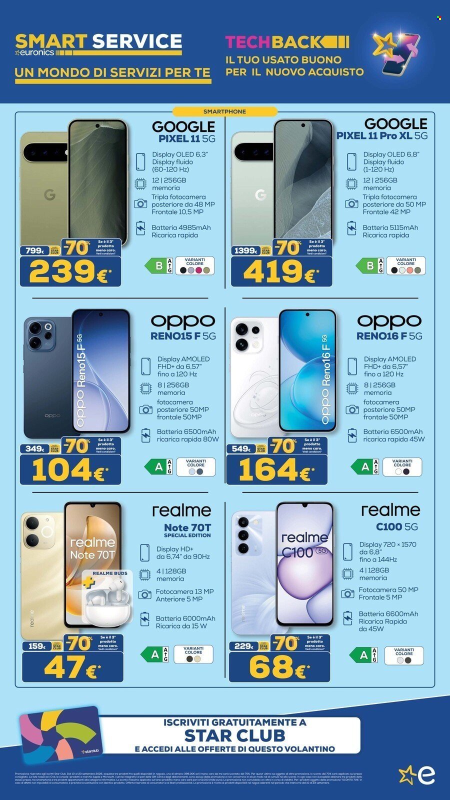 Volantino EURONICS - MENO 70 SUL TERZO PRODOTTO MENO CARO