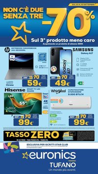 Volantino EURONICS - MENO 70 SUL TERZO PRODOTTO MENO CARO