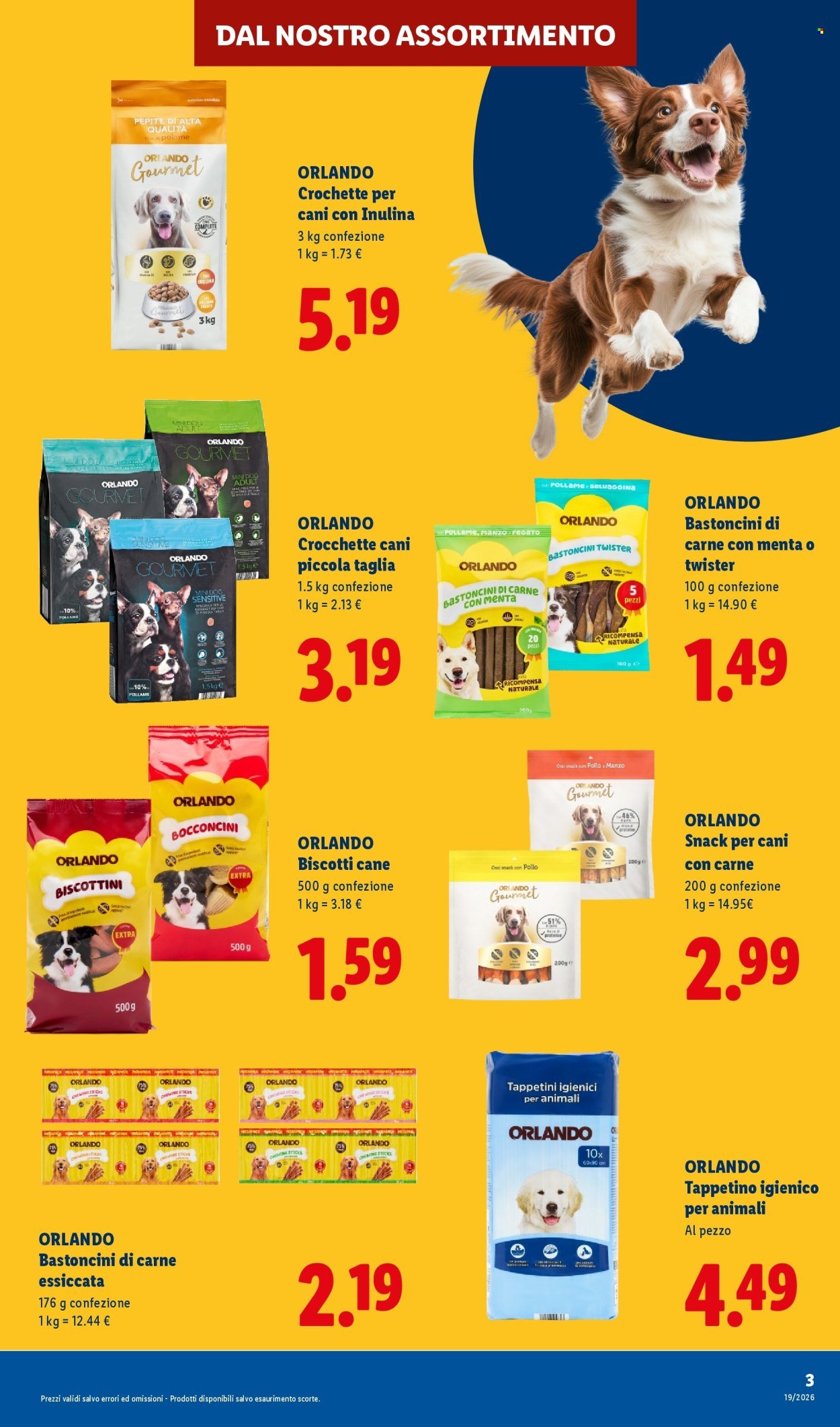Volantino LIDL - Per i tuoi amici a 4 zampe