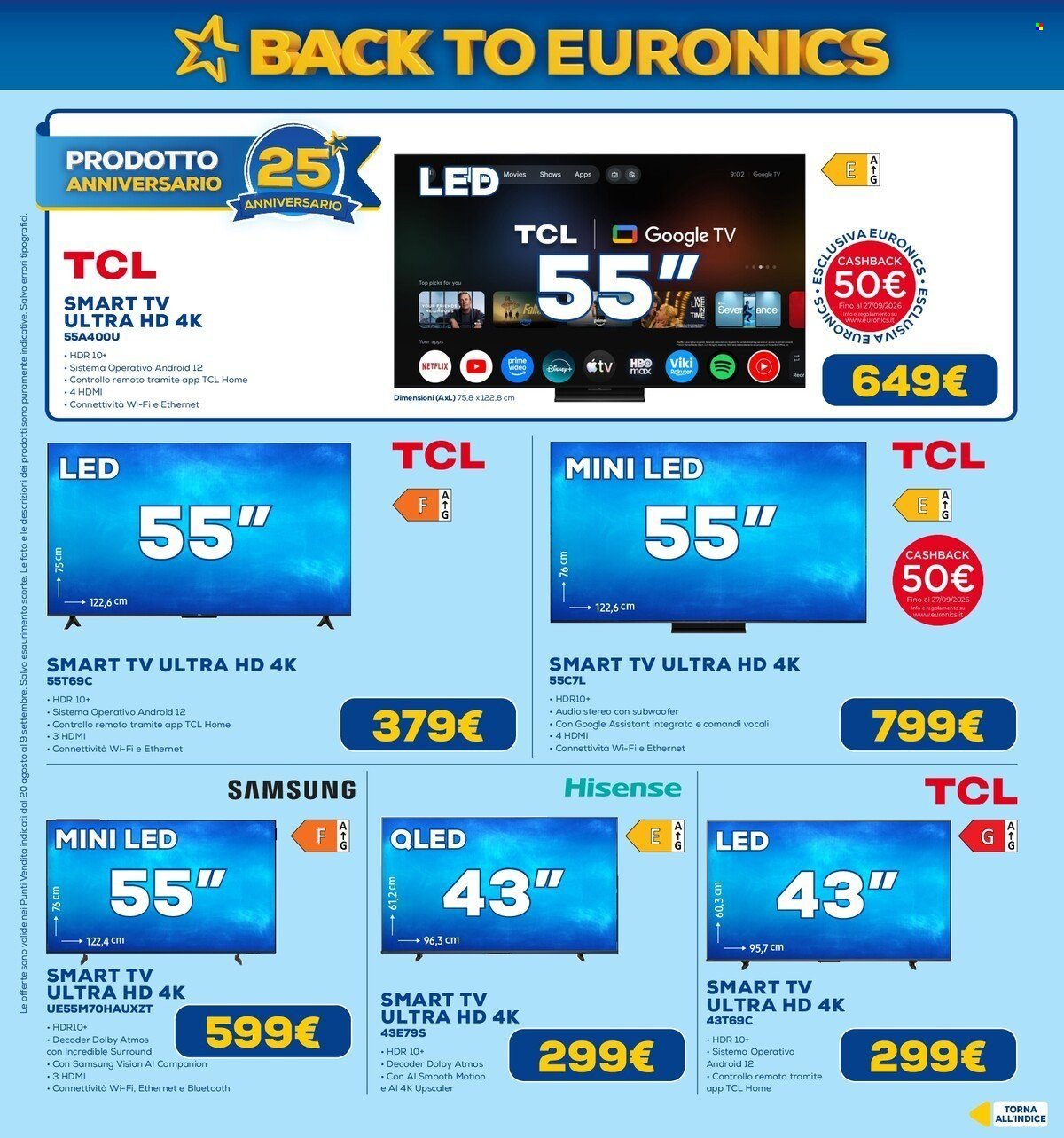 Volantino EURONICS - Back To Euronics