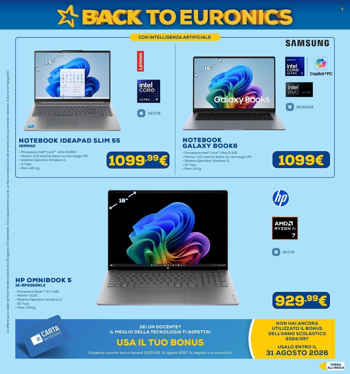 Volantino EURONICS - Back To Euronics