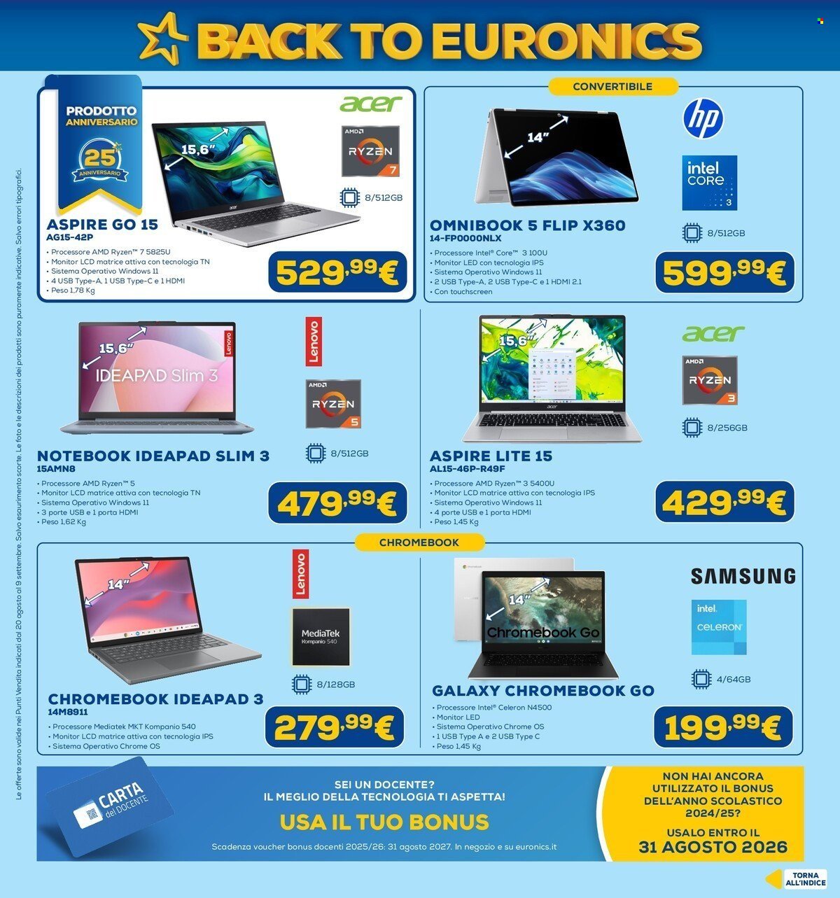 Volantino EURONICS - Back To Euronics