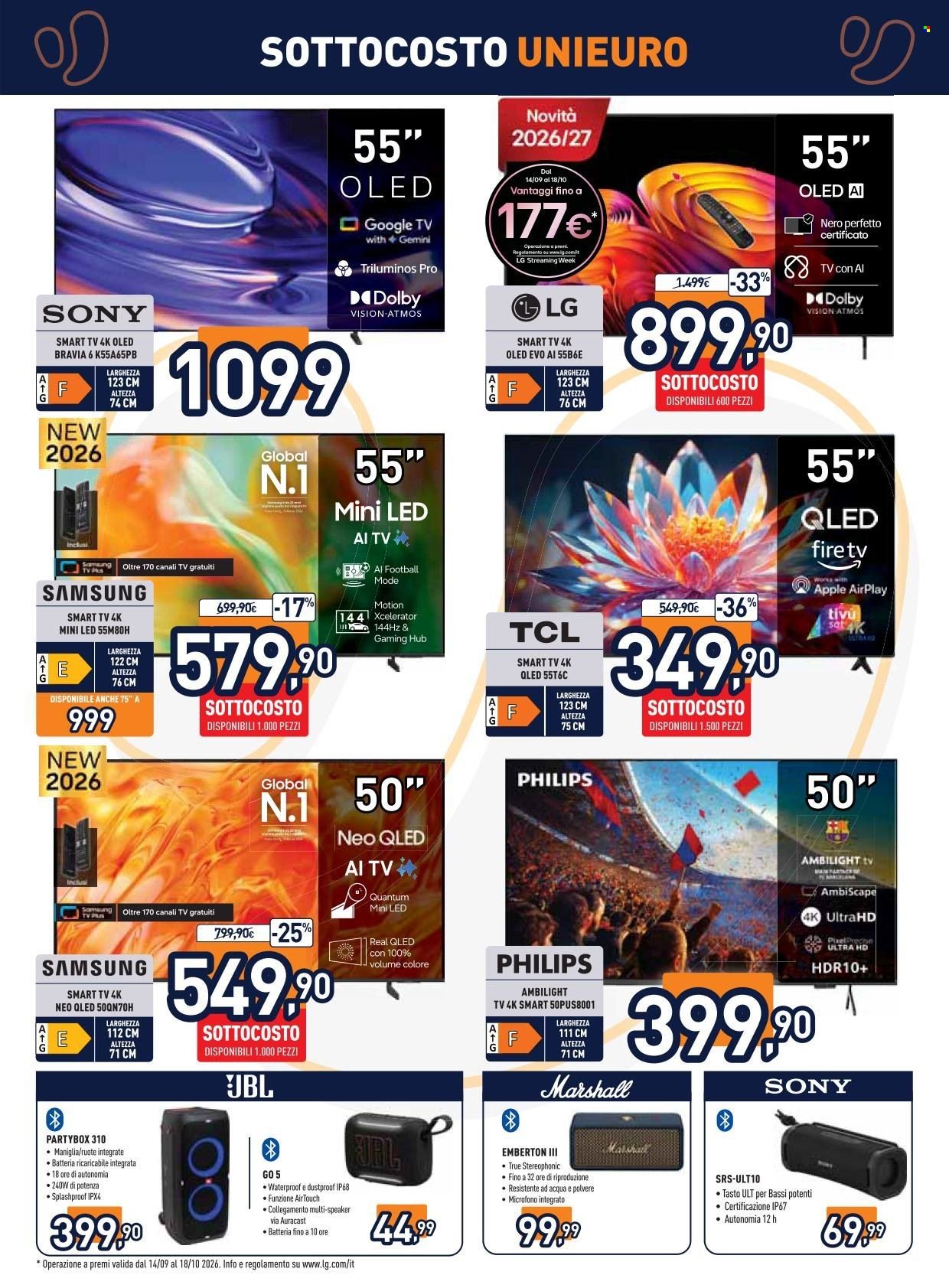 Volantino UNIEURO - Sottocosto