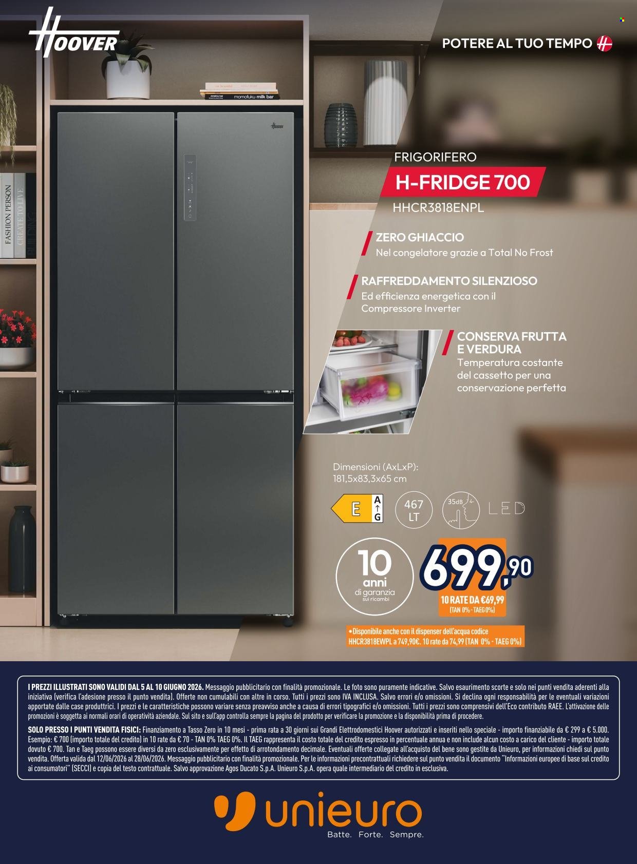 Volantino UNIEURO - Speciale Hoover