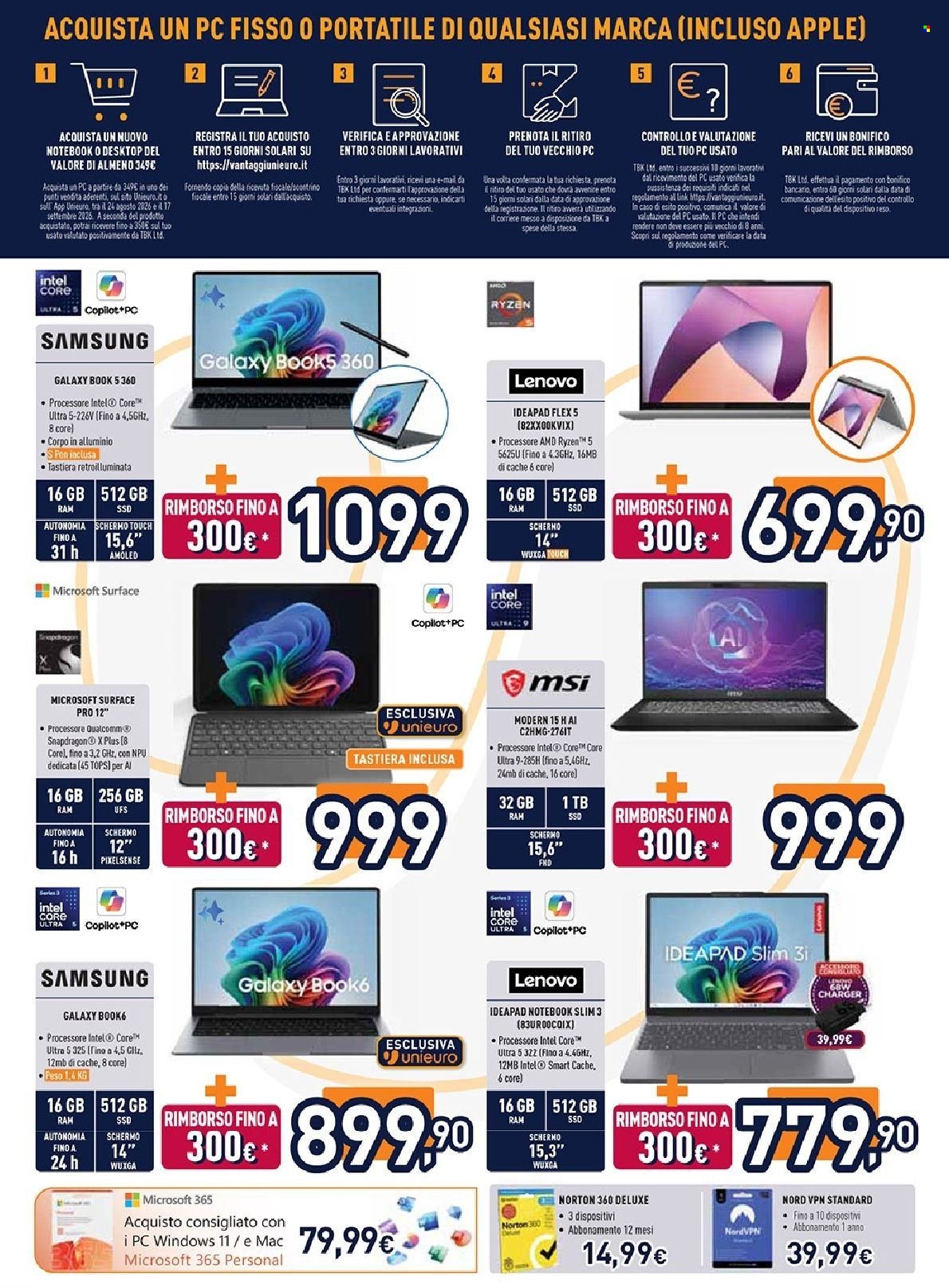 Volantino UNIEURO - Back to School