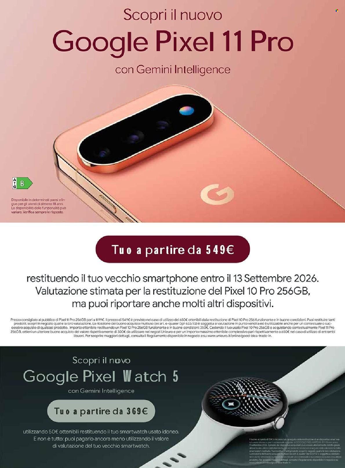 Volantino UNIEURO - Back to School
