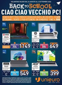 Volantino UNIEURO - Back to School