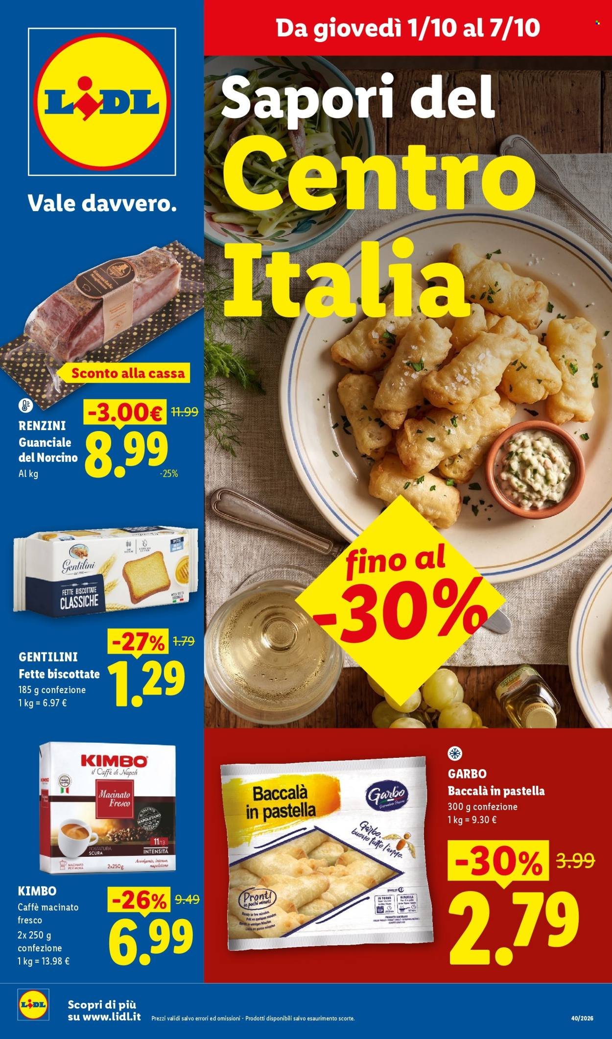 Volantino LIDL - Sapori del Centro Italia