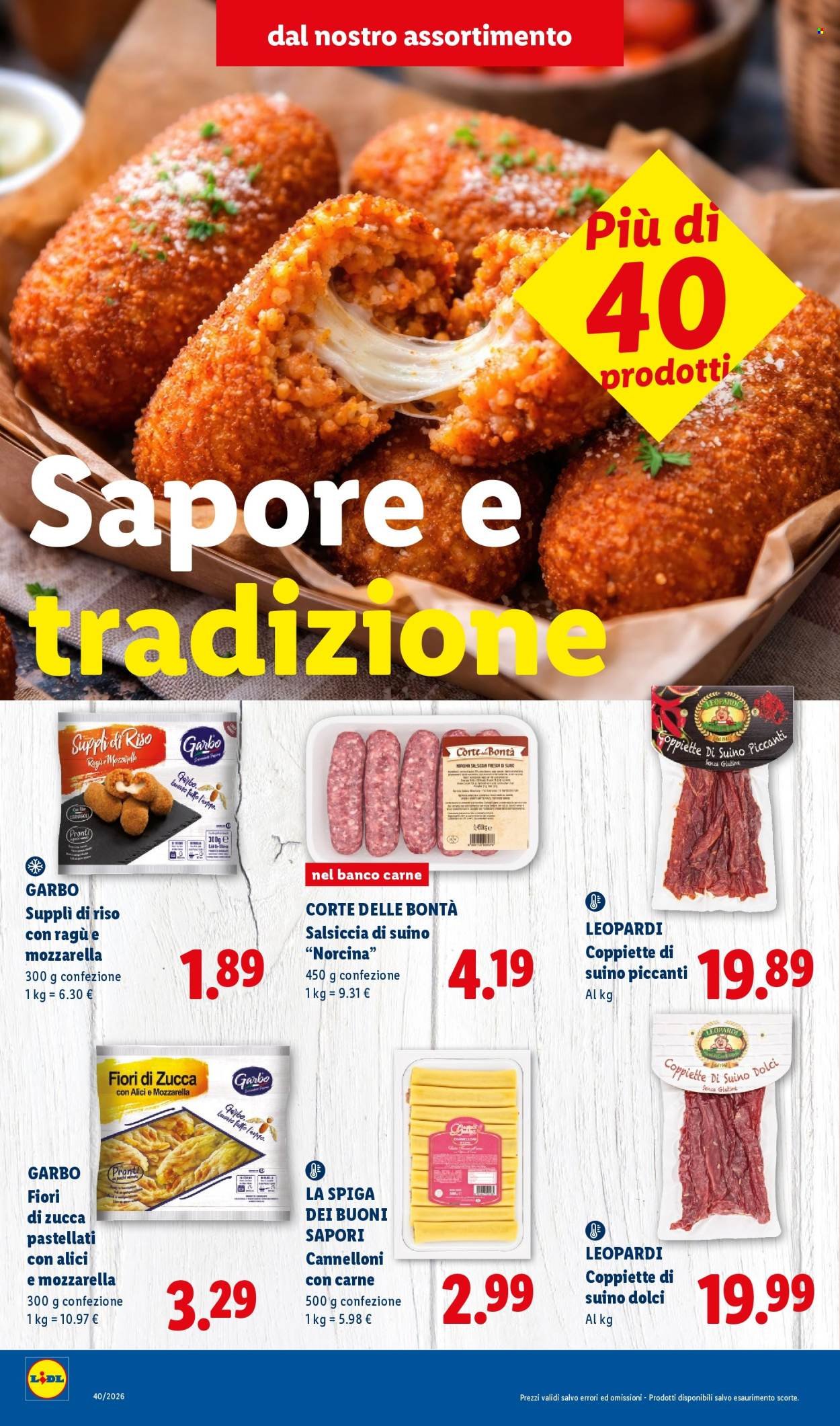 Volantino LIDL - Sapori del Centro Italia