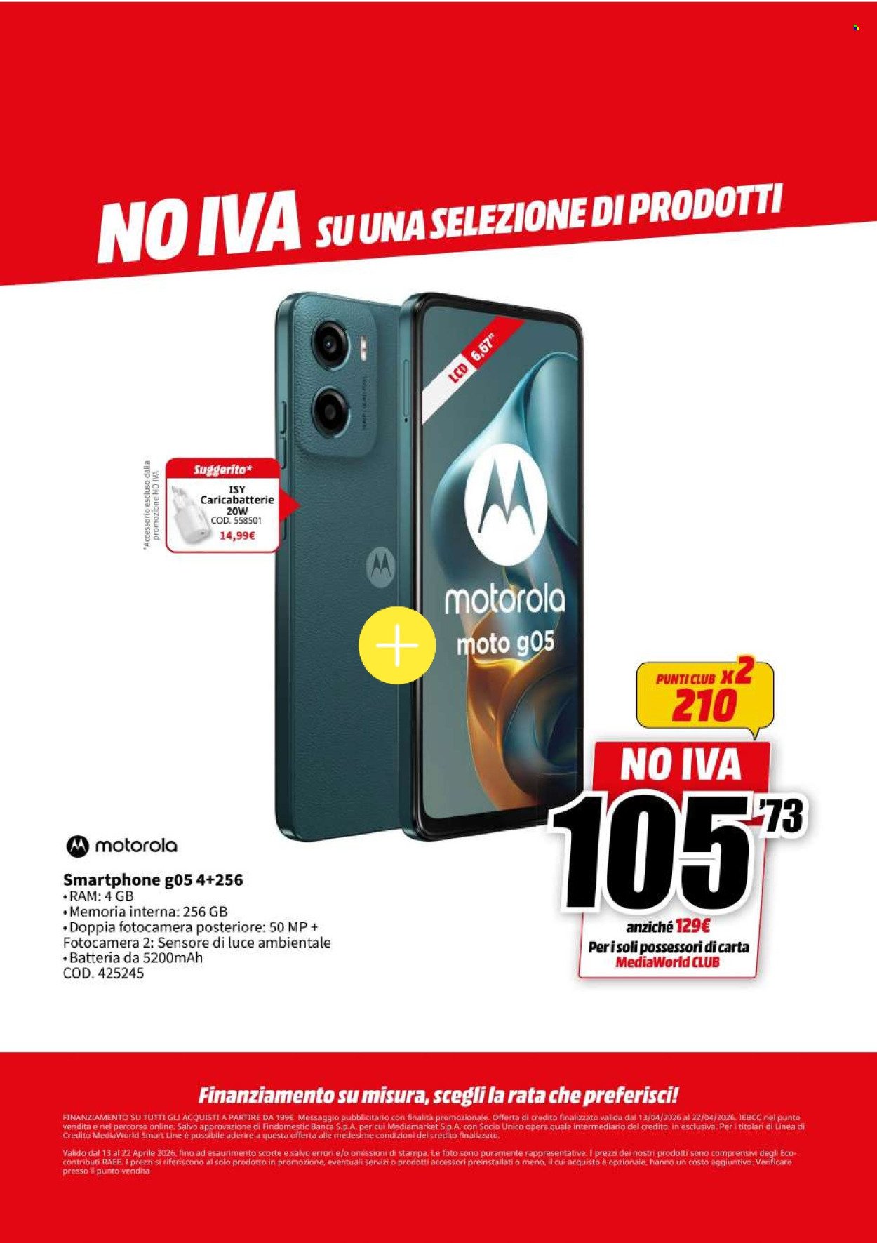 Volantino MEDIAWORLD - NO IVA (2026-04-13 - 2026-04-22)
