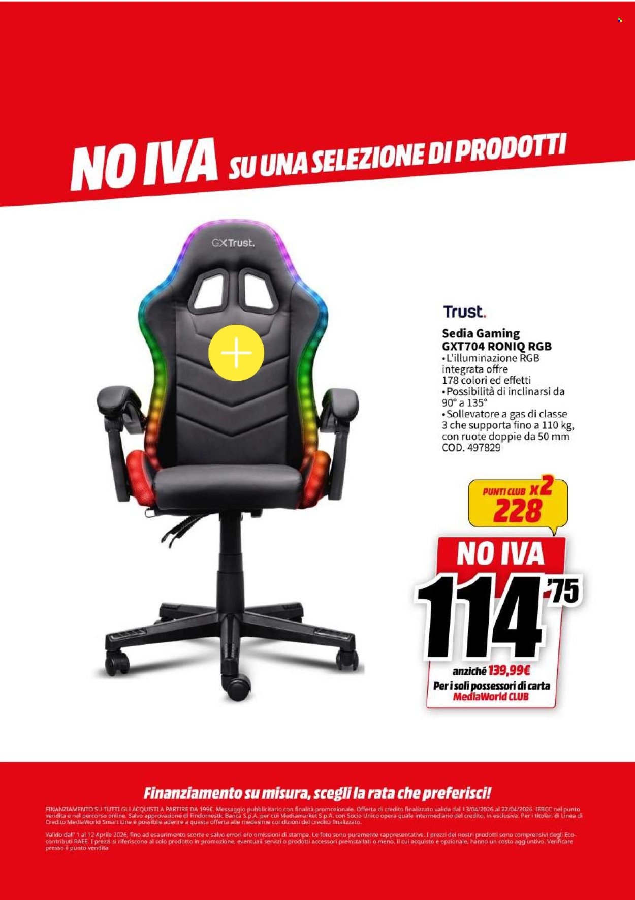 Volantino MEDIAWORLD - NO IVA (2026-04-13 - 2026-04-22)