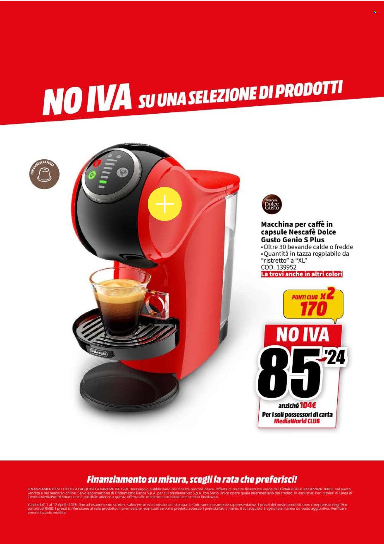 Volantino MEDIAWORLD - NO IVA (2026-04-13 - 2026-04-22)
