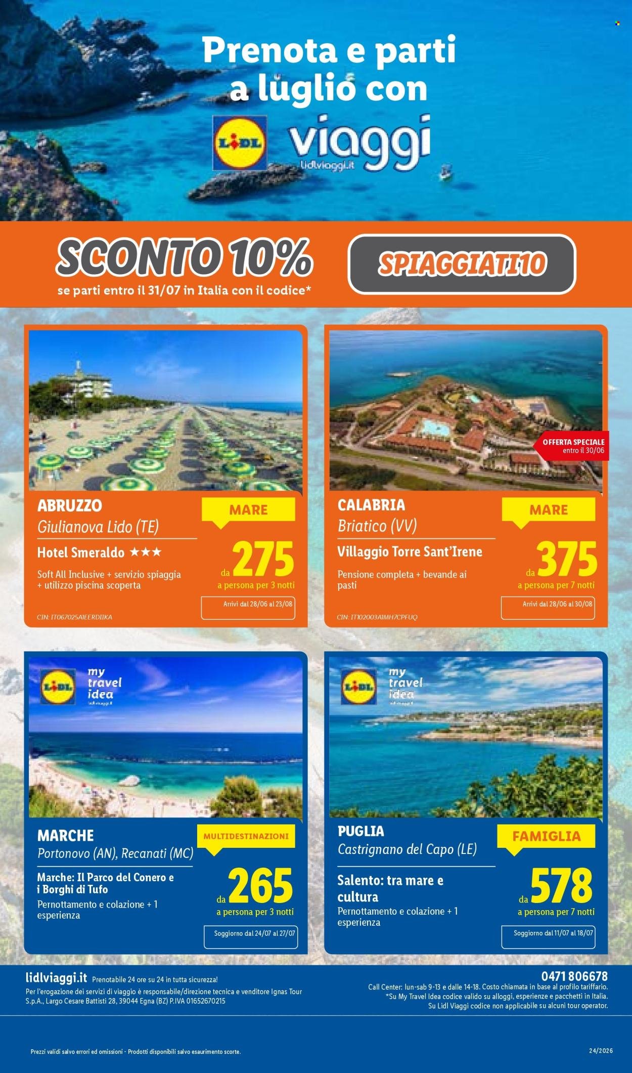 Volantino LIDL - L'estate del risparmio