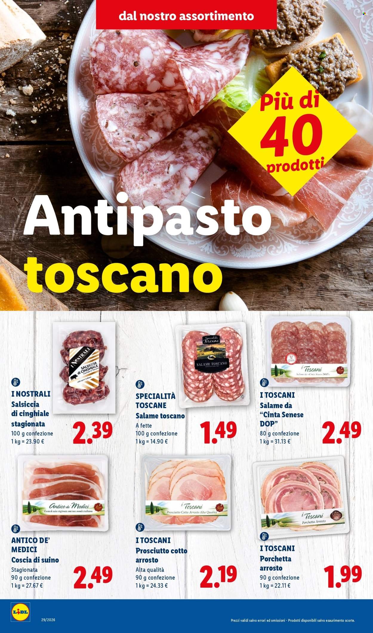 Volantino LIDL - Sapori della Toscana