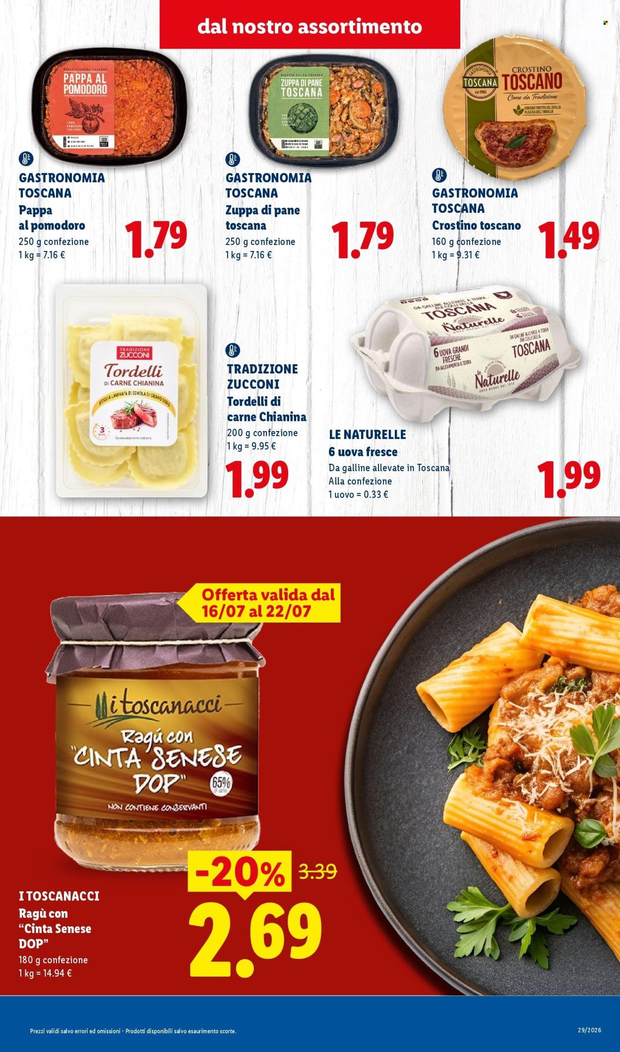 Volantino LIDL - Sapori della Toscana