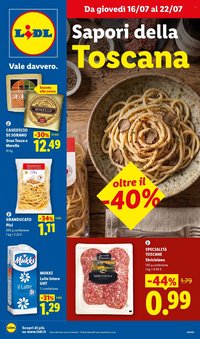 Volantino LIDL - Sapori della Toscana