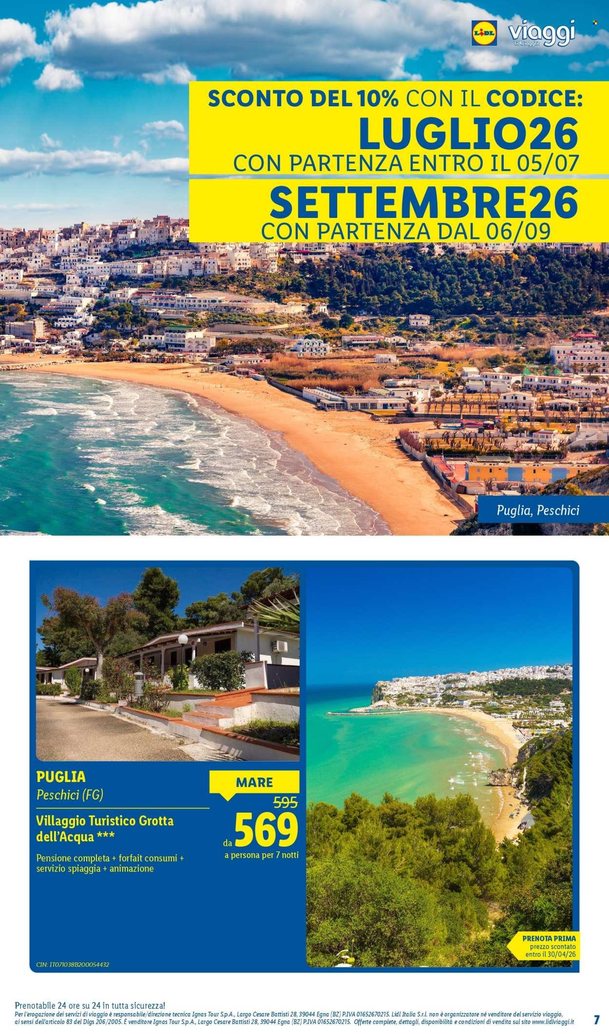 Offerta LIDL - Vacanze da sogno per la tua estate (2026-03-11)